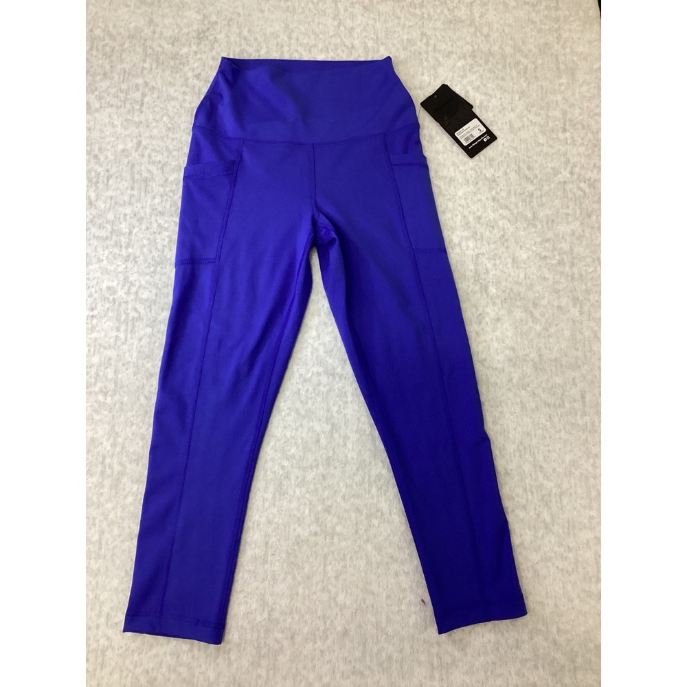 90 Degree by Reflex‎ Tribeca Crop Tight Dazzling Blue High Rise Leggings Small